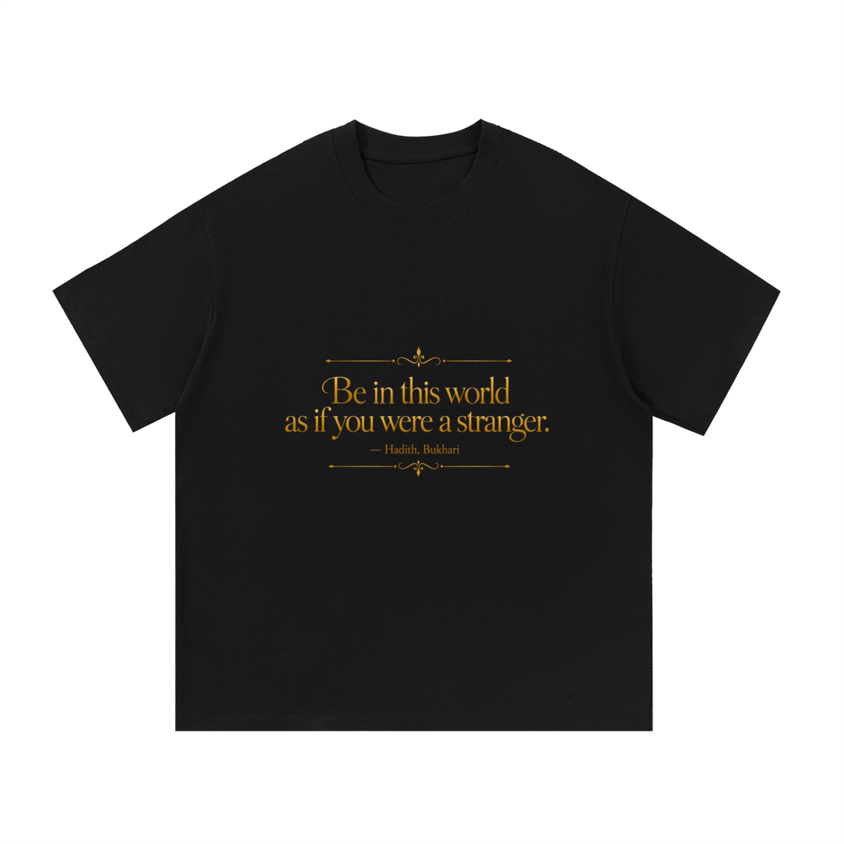 Be In This World As A Stranger — Black Tee