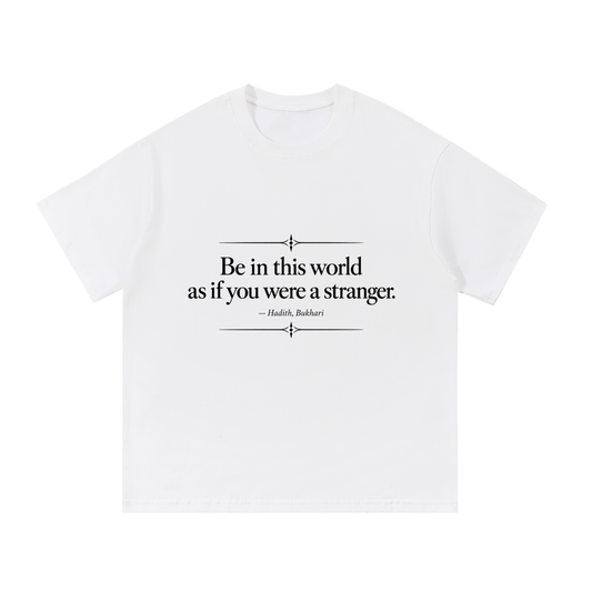 Be In This World As A Stranger — White T-Shirt